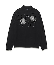 キャロウェイ(CALLAWAY)ゴルフウェア フラワーパールモチーフハイネックニット C26218201-1010