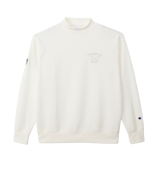 y*y様 Cph/Golf モックネック スウェット ホワイト S チャンピオン（CHAMPION）ゴルフウェア ロングスリーブ モックネック
