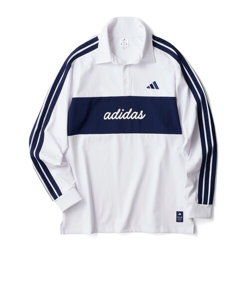 アディダス（adidas）ゴルフウェア カラーブロック 長袖シャツ OHU76-KM7636