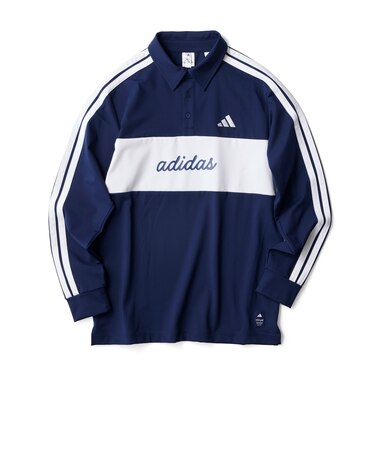 アディダス（adidas）ゴルフウェア カラーブロック 長袖シャツ OHU76-KM7637