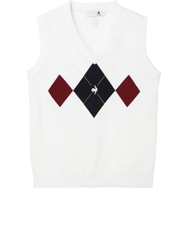 ルコックスポルティフ（lecoqsportif）ゴルフウェア ニットベスト LG6FVE50L WH00