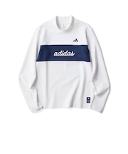 アディダス(adidas)ゴルフウェア カラーブロックモックネック長袖シャツ OHX33-KM8321