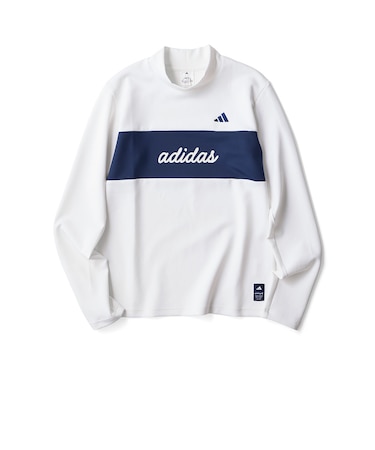 アディダス（adidas）ゴルフウェア カラーブロックモックネック長袖シャツ OHX33-KM8321