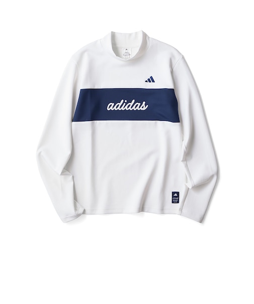 アディダス（adidas）ゴルフウェア カラーブロックモックネック長袖シャツ OHX33-KM8321