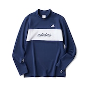 アディダス(adidas)ゴルフウェア カラーブロックモックネック長袖シャツ OHX33-KM8322