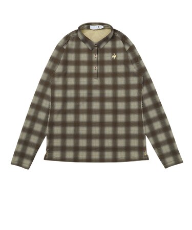 ルコックスポルティフ（lecoqsportif）ゴルフウェア チェック柄長袖シャツ LG6FLS01L BG00