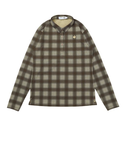 ルコックスポルティフ（lecoqsportif）ゴルフウェア チェック柄長袖シャツ LG6FLS01L BG00