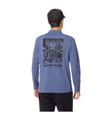 テーラーメイド（TAYLORMADE）ゴルフウェア T-CONTROL バックプリント 長袖モックネックTシャツ M24854-TO026