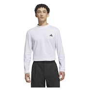 アディダス（adidas）ゴルフウェア クライマクール ジャカード 長袖ポロシャツ MBJ37-KG9975 WH