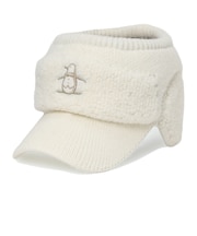 マンシングウエア(MUNSINGWEAR)帽子 ニットバイザー MG6FCP51L WH00