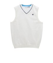 ルコックスポルティフ（lecoqsportif）ゴルフウェア ウォッシャブルVネック ニットベスト LG6SVE50M WH00