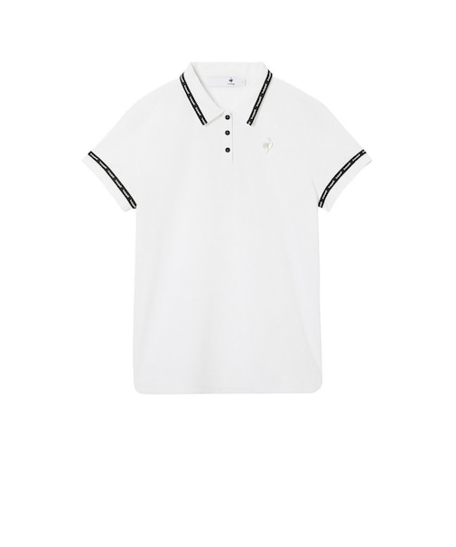 ルコックスポルティフ（lecoqsportif）ゴルフウェア 吸汗速乾 Aライシルエット 半袖ポロシャツ LG6SHS02L WH00