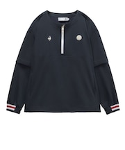 ルコックスポルティフ（lecoqsportif）ゴルフウェア アウター 防風 2WAYクルーネックブルゾン LG6SWB00L NV00