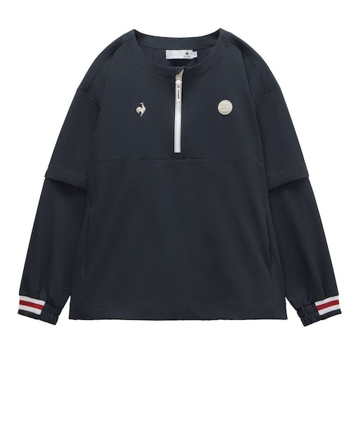 ルコックスポルティフ（lecoqsportif）ゴルフウェア アウター 防風 2WAYクルーネックブルゾン LG6SWB00L NV00