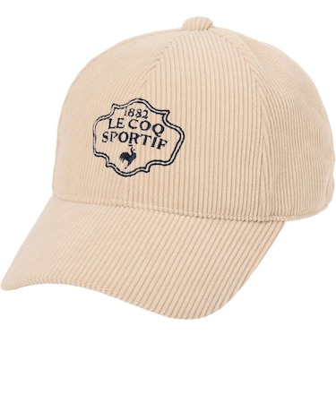 ルコックスポルティフ（lecoqsportif）帽子 コーデュロイキャップ LG6FCP10M BG00