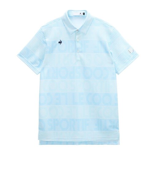 ルコックスポルティフ（lecoqsportif）ゴルフウェア 吸汗速乾 グラフィックロゴ ボーダー柄 半袖ポロシャツ LG6SHS06M SA00