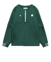 ルコックスポルティフ（lecoqsportif）ゴルフウェア アウター 防風 2WAYクルーネックブルゾン LG6SWB00L GR00