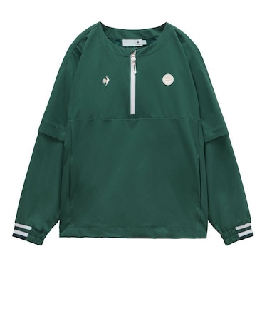 ルコックスポルティフ（lecoqsportif）ゴルフウェア アウター 防風 2WAYクルーネックブルゾン LG6SWB00L GR00
