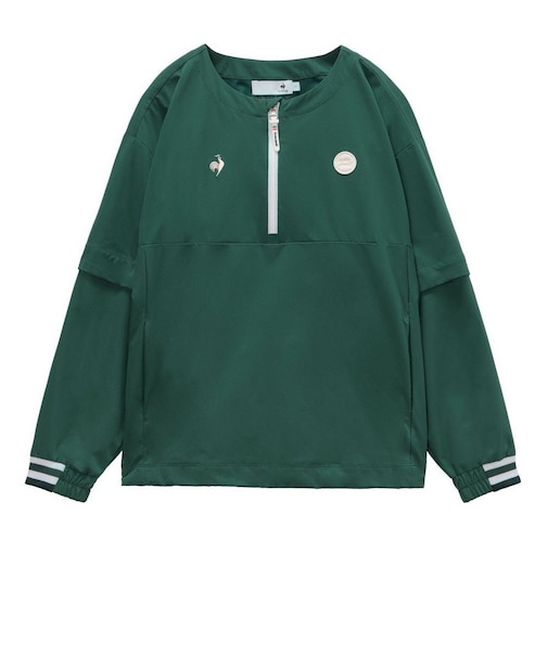ルコックスポルティフ（lecoqsportif）ゴルフウェア アウター 防風 2WAYクルーネックブルゾン LG6SWB00L GR00