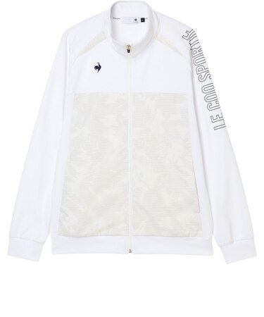 ルコックスポルティフ（lecoqsportif）ゴルフウェア リーフ柄ハイブリットスウェット LG6FSW50M WH00