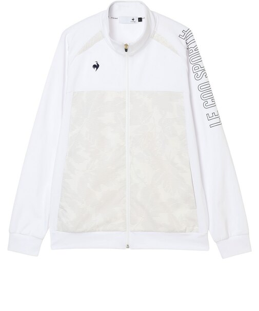 ルコックスポルティフ（lecoqsportif）ゴルフウェア リーフ柄ハイブリットスウェット LG6FSW50M WH00