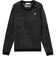 ルコックスポルティフ（lecoqsportif）ゴルフウェア リーフ柄ジャカード長袖クルーネックセーター LG6FST00M BK00