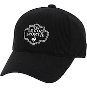 ルコックスポルティフ(lecoqsportif)帽子 コーデュロイキャップ LG6FCP10M BK00