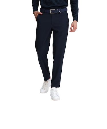 マンシングウエア（MUNSINGWEAR）ゴルフウェア ストレッチ千鳥チェック柄ウエストゴムパンツ MG6FLP41M NV00