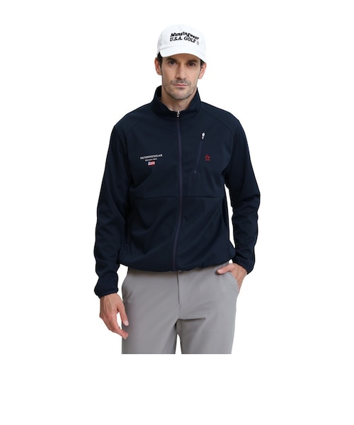 マンシングウエア（MUNSINGWEAR）ゴルフウェア 防風ストレッチ