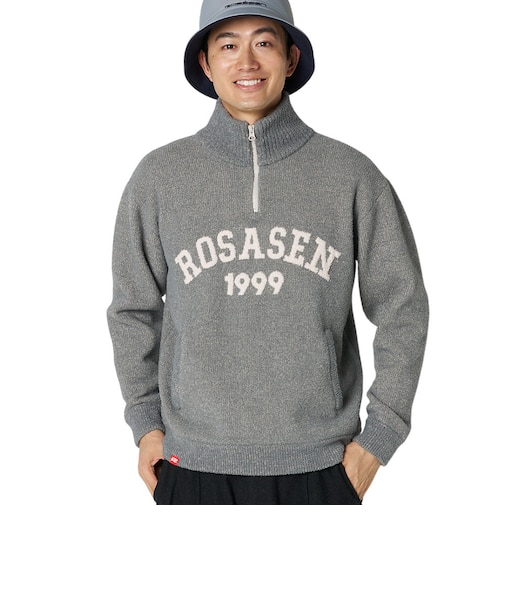 ロサーセン（ROSASEN）ゴルフウェア ハーフジップロゴニット 044-16013-26AW-015