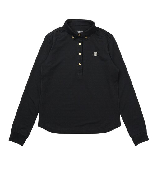 セントアンドリュース（ST.ANDREWS）ゴルフウェア SAロゴジャガード長袖シャツ 043-6261952-010