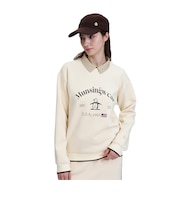 マンシングウエア(MUNSINGWEAR)ゴルフウェア はっ水 ダンボールニット プルオーバー MG6FSW31L WH00