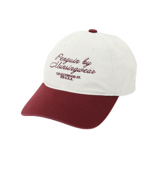 マンシングウエア（MUNSINGWEAR）帽子 2トーン ベースボールキャップ MU6FCP02M RD00