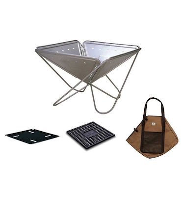 スノーピーク（snow peak）焚き火台 ソロ 焚火 折りたたみ 焚火台Mスターターセット Fireplace M Starter Set SET-111