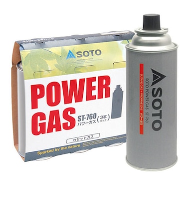 SOTOパワーガス 3本パック ST-7601 キャンプ用品 ストーブ