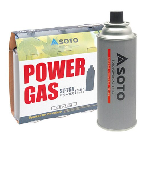 SOTOパワーガス 3本パック ST-7601 キャンプ用品 ストーブ