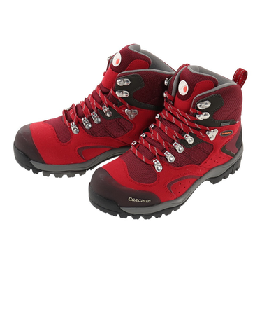 キャラバン（Caravan）ゴアテックス トレッキングシューズ ハイカット 登山靴 C1_02S 0010106-220 レッド 防水 軽量 入門者 初心者