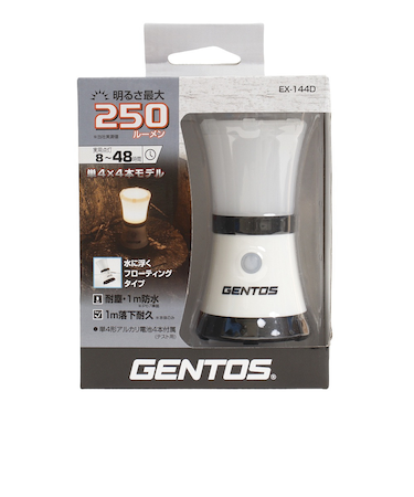 ジェントス（GENTOS）ランタン 電池式 落下耐久 水に浮く アウトドア キャンプ 防災 非常用 最大250ルーメン エクスプローラー LEDランタン EX…