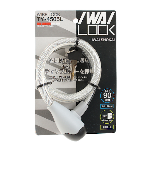 IWAI（IWAI）ワイヤーロック 12/900mm TY-4505L-CLR