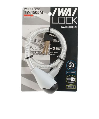 IWAI（IWAI）ワイヤーロック 12/600mm TY-4505M-CLR
