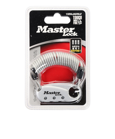 マスターロック（MASTERLOCK）ダイヤルコイルケーブルロック SL ML 1559JADSLV