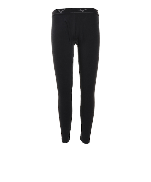 ミズノ（MIZUNO）ブレスサーモ アンダーウエア EXタイツ(前開き) C2JB060809 ブラック レギンス 中厚タイプ 防寒 保温 発熱 消臭