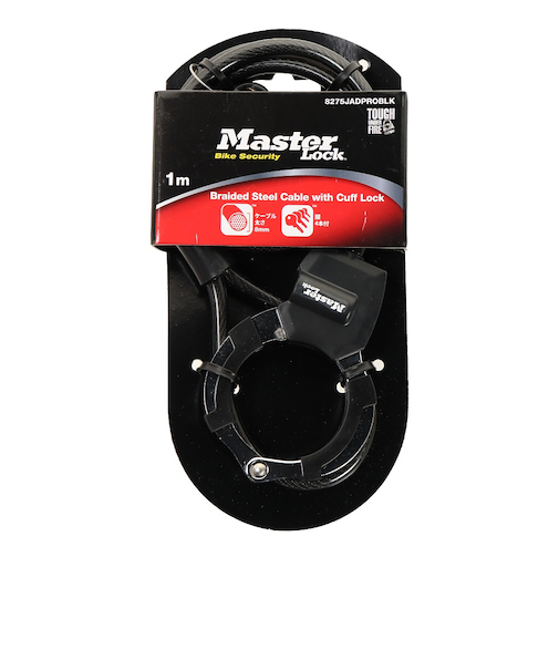 マスターロック（MASTERLOCK）手錠型ケーブルロック ML 8275JADPROBLK