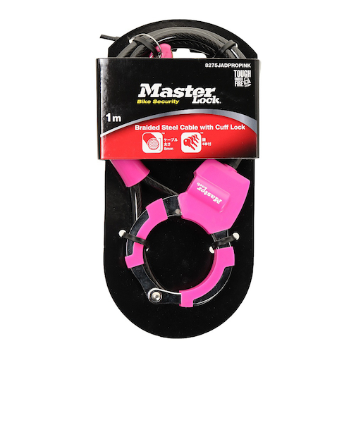 マスターロック（MASTERLOCK）手錠型ケーブルロック ML 8275JADPROPINK