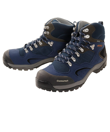 キャラバン（Caravan）トレッキングシューズ ハイカット 登山靴 C1_02S 0010106-670 ネイビー 軽量 防水 ゴアテックス