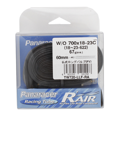 パナレーサー（PANARACER）R-AIR 700x18-23C 60mm TW720-LLF-RA タイヤチューブ