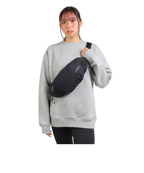 Courrèges ウエストポーチ　ウエストバッグ　ボディバッグ　ブラック クレージュ ロゴ ボディバッグ ウエストポーチ ナイロン