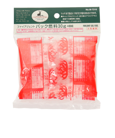 キャプテンスタッグ（CAPTAIN STAG）ファイアジェント パック燃料 30g 4個入 M-7310P BBQ
