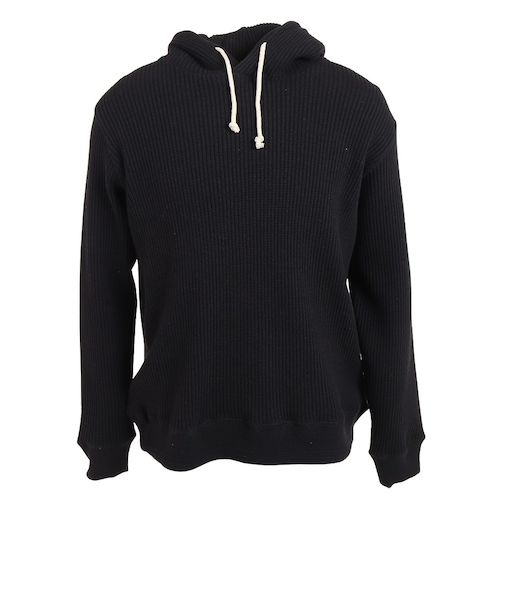 ニットパーカー マービンズパーカ 19820718 BLK ブラック プルオーバー 厚地