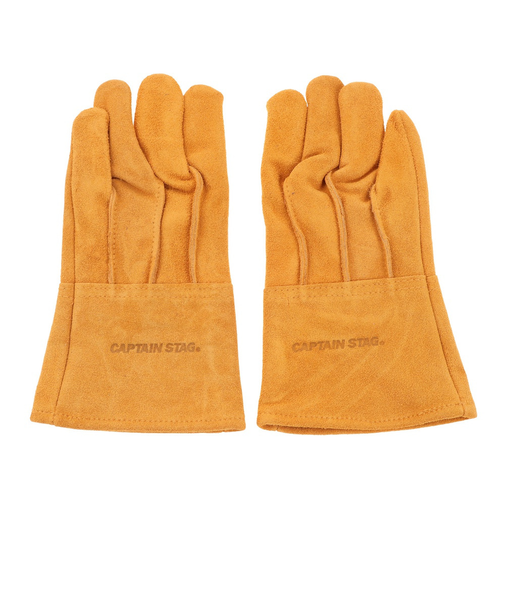 キャプテンスタッグ(CAPTAIN STAG)グローブ 革 アウトドア 焚き火 ソフトレザーグローブ RD Mサイズ UM-1913ーGV イエロー